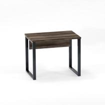 Mesa Auxiliar Tubular P25 Pandin 90 CM Walnut e Grafito