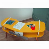 Mesa Avião Amarelo com Hélice e Pés Palito Design Criativo Mesa Desenho Quarto Menina Menino Infantil Mobília Decor Mesa Avião Amarelo com Hélice e Pés Palito Design Criativo Mesa Desenho Quarto Menina Menino Infantil Mobília Decor