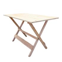 Mesa Avulsa Dobravel De Madeira Maciça Natural 1.20x70 Bar Mesa Avulsa Dobravel De Madeira Maciça Natural 1.20x70 Bar