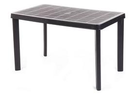 Mesa Bali Retangular De Plástico Para 4 Cadeiras 120x70 Preto