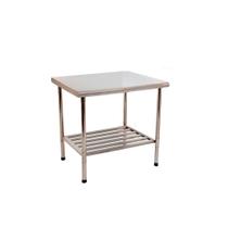 Mesa Bancada 1,20L x 0,70P X 0,90A Total Inox 430 Desmontável Multiuso - Imeca