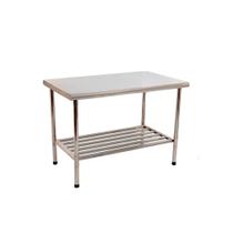 Mesa Bancada 1,50l X 0,70p X 0,90a Total Inox 430 Desmontável Multiuso - Imeca