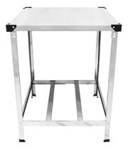 Mesa Bancada 70x70 Inox Profissional