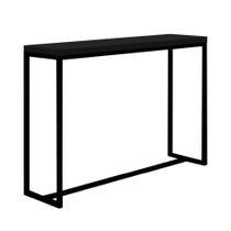 Mesa Bancada Bistrô Mavie 150cm Industrial Office Cozinha Ferro Preto MDF Preto - Ahz Móveis