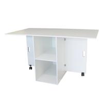Mesa Bancada Dobrável Para Corte e Costura De Tecidos Branco Cód.704