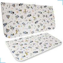 Mesa bebe atividades - bancada retrátil personalizada Azul