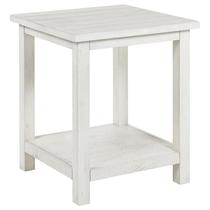 Mesa Benzara Ayne Mesa lateral branca 51x51x62 cm Mesa Benzara Ayne Mesa lateral branca 51x51x62 cm