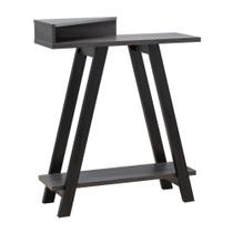 Mesa Benzara Baki 96 cm Consola lateral de madeira preta Mesa Benzara Baki 96 cm Consola lateral de madeira preta