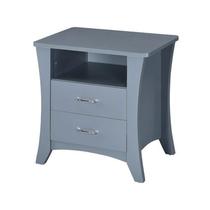 Mesa Benzara Benjara Accent 2 gavetas em cinza aberto Mesa Benzara Benjara Accent 2 gavetas em cinza aberto