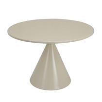 Mesa Benzara EULA 61cm com base redonda de metal branca