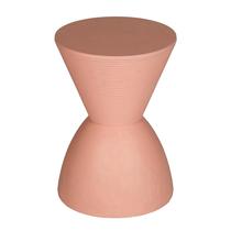 Mesa Benzara Niya 43 cm com tampo redondo rosa