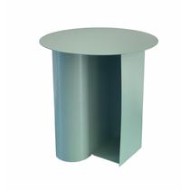 Mesa Benzara Rati, extremidade lateral de 48 cm com porta-revistas verde