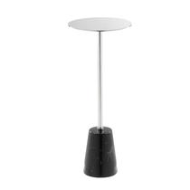 Mesa Benzara Sen 53 cm com tampo redondo, base de cone de mármore Mesa Benzara Sen 53 cm com tampo redondo, base de cone de mármore