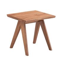 Mesa Benzara Tina 56x56x56 cm Madeira natural marrom