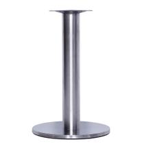 Mesa Beta Big Inox 75 cm (Alt) Disco Redondo Tampo MDP Quadrado 70 cm (Larg) x 2,50 cm (Alt) CasaBlanca