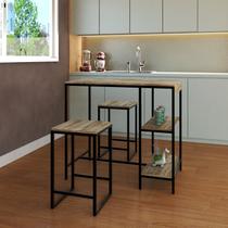 Mesa Bistrô 100cm 2 Banquetas Active Yescasa