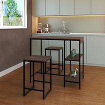 Mesa Bistrô Active 100cm 2 Banquetas Yescasa