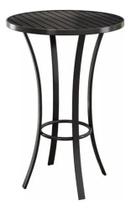 Mesa Bistrô Alta Área Gourmet Tampo Ripado Alumínio