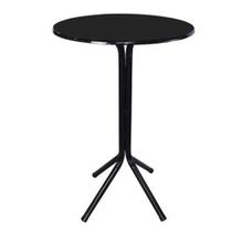 Mesa Bistrô Alta Preta com Tampo Preto Mesa Bistrô Alta Preta com Tampo Preto