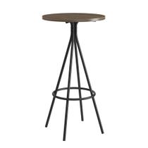 Mesa Bistrô Alta Redonda MDP 109,5 x 59cm para 2 Pessoas Leg