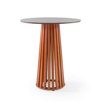 Mesa Bistrô Alta Safira de Madeira Redonda Mesa Bistrô Alta Safira de Madeira Redonda