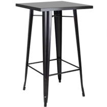 Mesa Bistrô Alta Tolix 60x60cm Preta, Ideal Para Bar, Café Ou área Gourmet Mesa Bistrô Alta Tolix 60x60cm Preta, Ideal Para Bar, Café Ou área Gourmet
