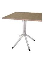 Mesa Bistrô Baixa Aço Cromado Tampo 60cm Mdf Bar Lanchonete - Moveraço