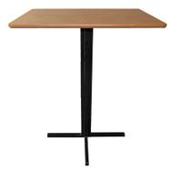 Mesa Bistrô Baixa Aço Quadrado Estilo Industrial Tampo 60cm