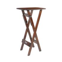 Mesa Bistrô Bar 45x54cm Dobrável em Madeira Maciça Imbuia - i9 Mesa Bistrô Bar 45x54cm Dobrável em Madeira Maciça Imbuia - i9