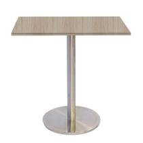Mesa Bistrô Beta 112,50 cm (Alt) Disco Redondo Tampo MDP Quadrado 70 cm (Larg) x 2,50 cm (Alt) CasaBlanca