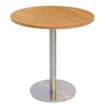 Mesa Bistrô Beta 112,50 cm (Alt) Disco Redondo Tampo MDP Quadrado 80 cm (Larg) x 2,50 cm (Alt) Samba