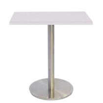Mesa Bistrô Beta 112,50 cm (Altura) com Tampo em MDP Quadrado 80 cm Branco Mesa Bistrô Beta 112,50 cm (Altura) com Tampo em MDP Quadrado 80 cm Branco
