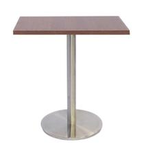 Mesa Bistrô Beta 112,50 cm (Altura) com Tampo em MDP Quadrado 80 cm Imbuia