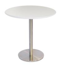 Mesa Bistrô Beta 112,50 cm (Altura) com Tampo em MDP Redonda 70 cm Branco