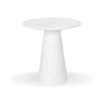 Mesa Bistrô Cone 60 cm Tampo Laca Branca Base Branca Mesa Bistrô Cone 60 cm Tampo Laca Branca Base Branca