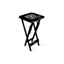 Mesa Bistrô Dobrável Jack Daniel's Madeira Preta Ideal para Bares e Restaurantes Mesa Bistrô Dobrável Jack Daniel's Madeira Preta Ideal para Bares e Restaurantes