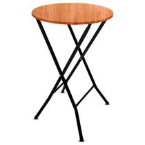 Mesa Bistrô Dobrável Miami Em Aço Tampo Redondo Para Bar Cozinha preto fosco/jade Mesa Bistrô Dobrável Miami Em Aço Tampo Redondo Para Bar Cozinha preto fosco/jade