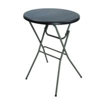 Mesa Bistrô Dobrável Preta Estrutura Resistente e Estável Fácil de Dobrar e Guardar Ideal para Cozinha Varanda Eventos Mesa Bistrô Dobrável Preta Estrutura Resistente e Estável Fácil de Dobrar e Guardar Ideal para Cozinha Varanda Eventos