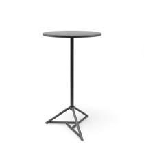 Mesa Bistrô Dot Redonda Alta Preta 60x106cm em Aço e Madeira Plaxmetal Mesa Bistrô Dot Redonda Alta Preta 60x106cm em Aço e Madeira Plaxmetal