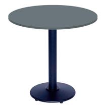 Mesa Bistrô Ferro Preto 111,50 cm (Alt) Disco Redondo Tampo MDP Redondo 60 cm (Larg) x 2,50 cm (Alt) Grafito Mesa Bistrô Ferro Preto 111,50 cm (Alt) Disco Redondo Tampo MDP Redondo 60 cm (Larg) x 2,50 cm (Alt) Grafito