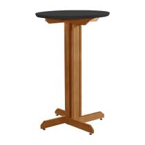 Mesa Bistrô Luxo Drinks em Mdf Preto Madeira Maciça Castanho 1,10m X 0,70m Cozinha Bar Restaurante Mesa Bistrô Luxo Drinks em Mdf Preto Madeira Maciça Castanho 1,10m X 0,70m Cozinha Bar Restaurante