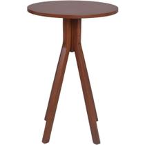 Mesa Bistrô Olímpia Em Madeira Maciça Alta 70x70x105 Castanho