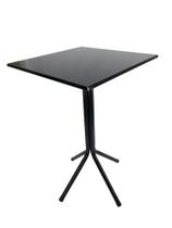 Mesa Bistrô Preto com Tampo Preto 80cm Mesa Bistrô Preto com Tampo Preto 80cm