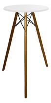Mesa Bistro Pulpito 50cm Redonda Tripé Eiffel Charles Eames Bar Barzinho Café Palestra Igreja