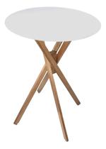 Mesa Bistro Pulpito 70cm Redonda Akemi Bar Barzinho Café Palestra Igreja