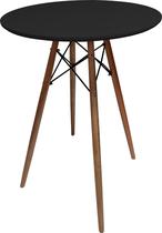 Mesa Bistro Pulpito 70cm Redonda Preta Eiffel Charles Eames Bar Barzinho Café Evento Palestra Igreja