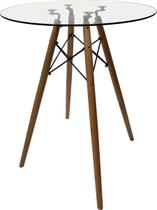 Mesa Bistro Pulpito 70cm Redonda Vidro Temperado Eiffel Charles Eames Bar Barzinho Café Palestra Igreja Mesa Bistro Pulpito 70cm Redonda Vidro Temperado Eiffel Charles Eames Bar Barzinho Café Palestra Igreja