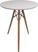 Mesa Bistro Redonda Bar Tripé Tampo 70cm Eames Eiffel - jthome