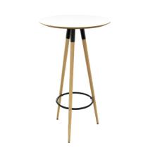 Mesa Bistrô Redonda com Tampo MDF Rio Branca 60 cm Mesa Bistrô Redonda com Tampo MDF Rio Branca 60 cm