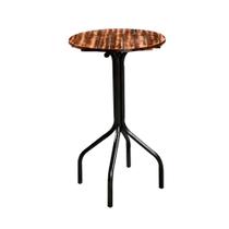 Mesa Bistrô Redonda Goiás Ripado Preto Fosco Mesa Bistrô Redonda Goiás Ripado Preto Fosco